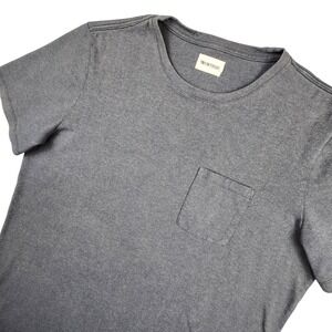 Taylor Stitch Heavy Bag T Shirt Men 46 Pocket Gray Short Sleeve Cotton Blend USA